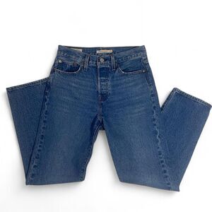 Levi's Blue Straight Leg Jeans for Women